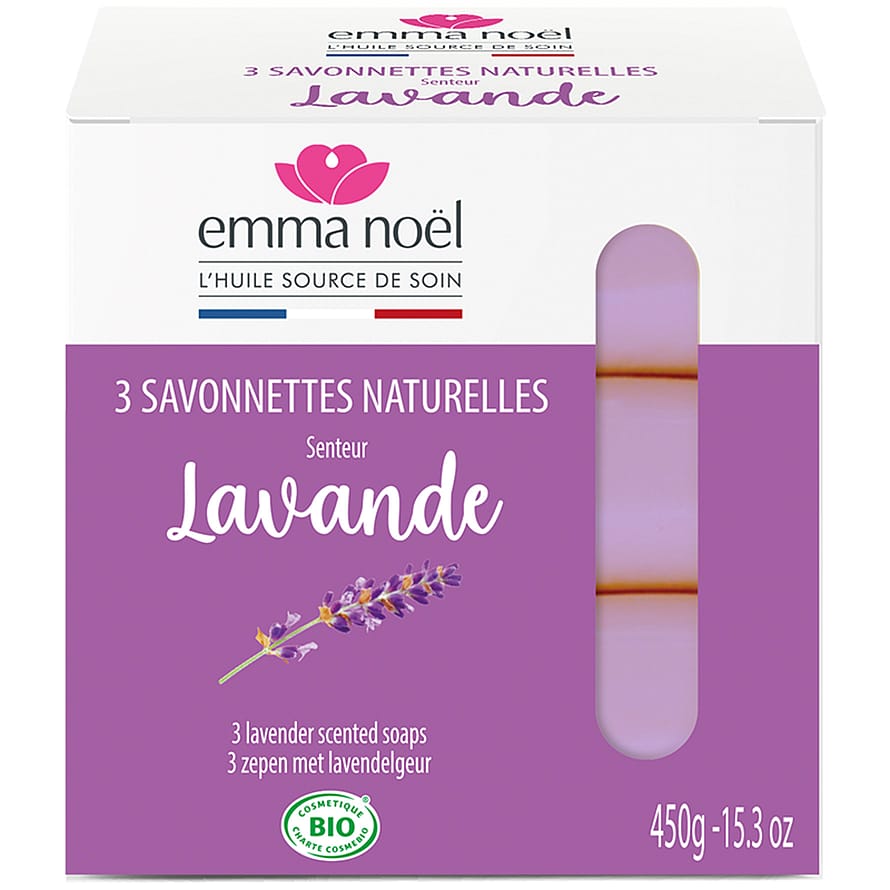 Emma Nöel Lavendelsæbe 3-pak 450 g