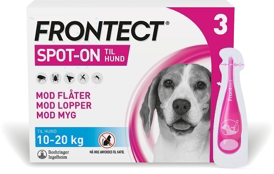 Frontect Spot-on, opløsning til hund 10-20 kg 3 stk.