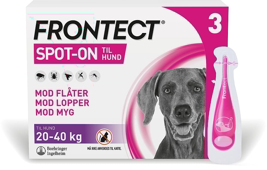 Frontect Spot-on, opløsning til hund 20-40 kg 3 stk.