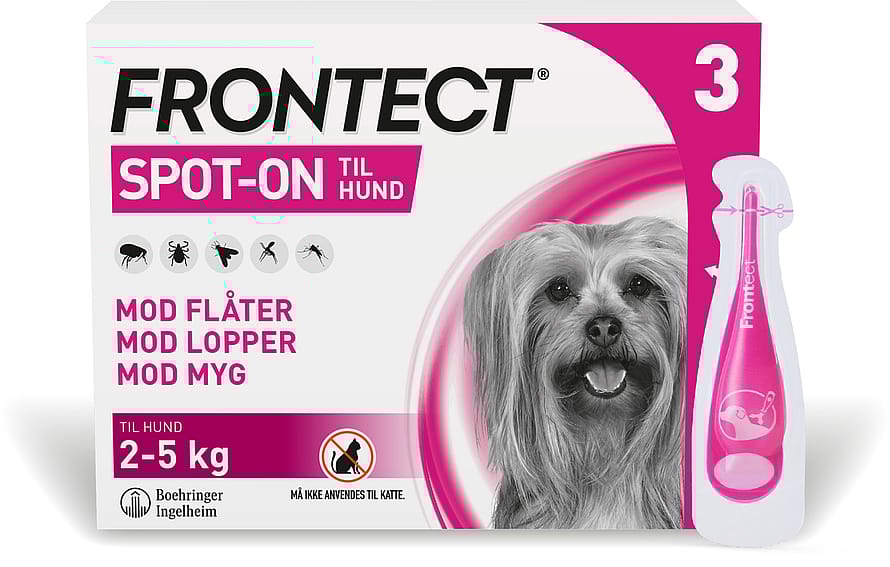 Frontect Spot-on, opløsning til hund 2-5 kg 3 stk.