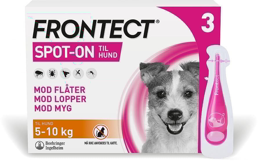 Frontect Spot-on, opløsning til hund 5-10 kg 3 stk.