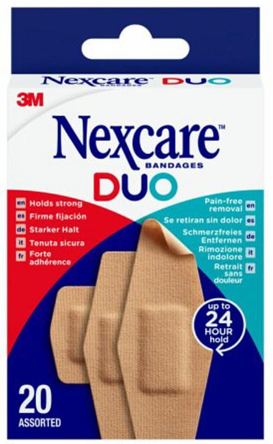 Nexcare Plaster DUO Plaster Maxi Assorteret 20 stk
