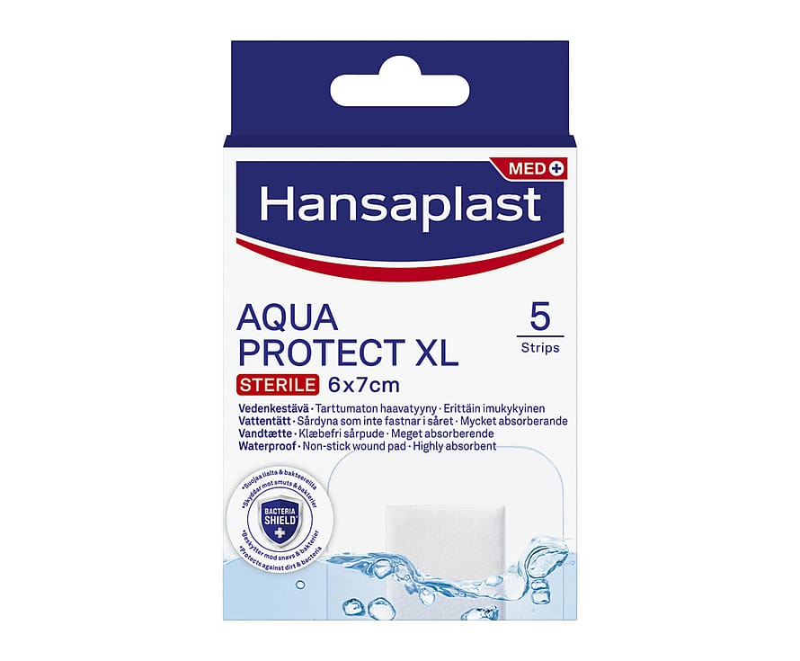 Hansaplast Aqua Protect XL 6 x 7 cm 5 stk