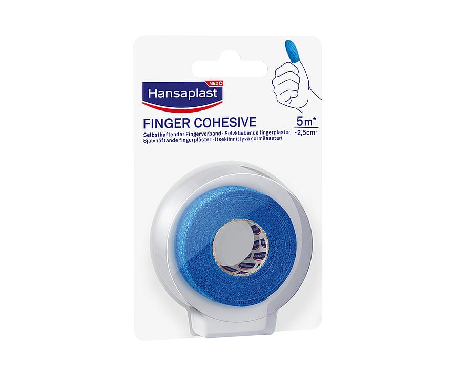 Hansaplast Finger Cohesive Blue 500x2,5 cm