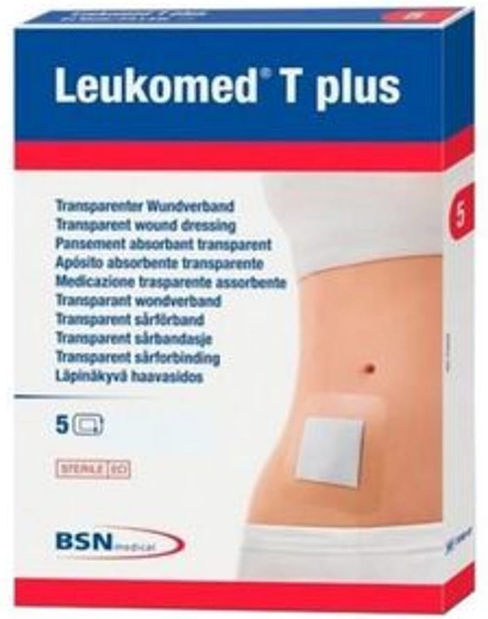 Leukomed T-Plus Filmbandage 10x30cm 5 stk