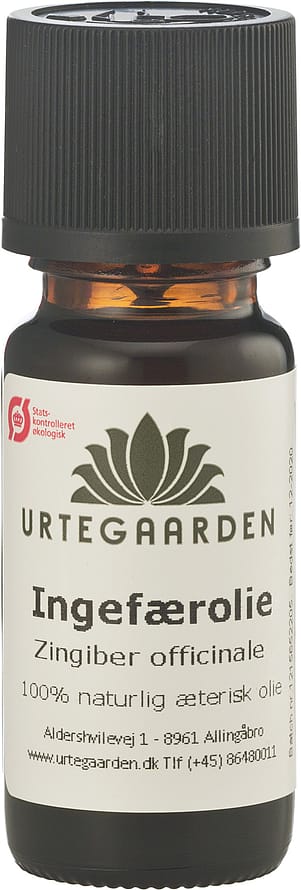 Urtegaarden Ingefærolie Æterisk Ø 10 ml