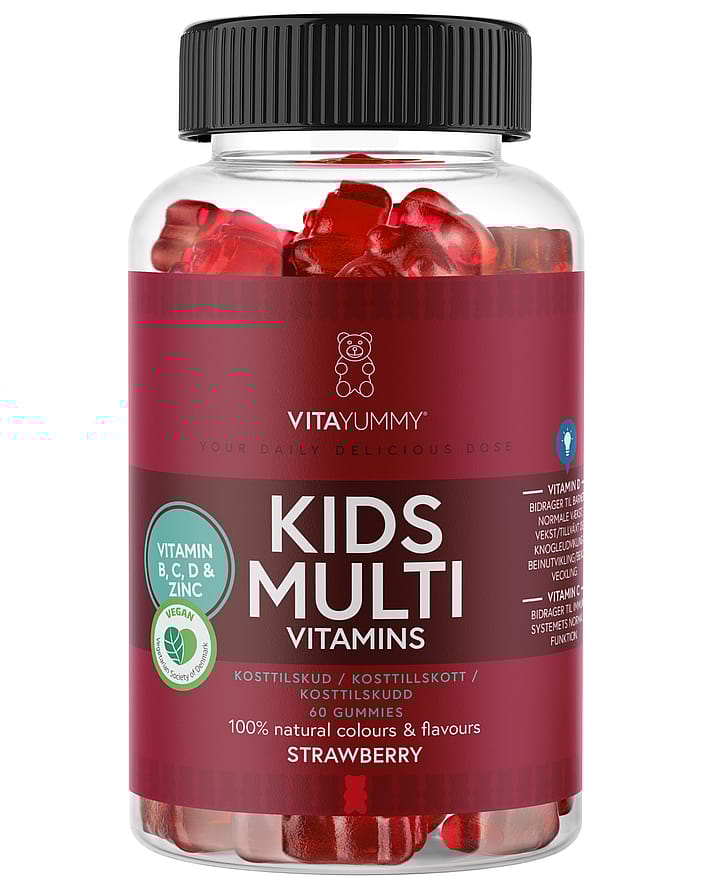 VitaYummy Kids Multi Strawberry 60 stk.