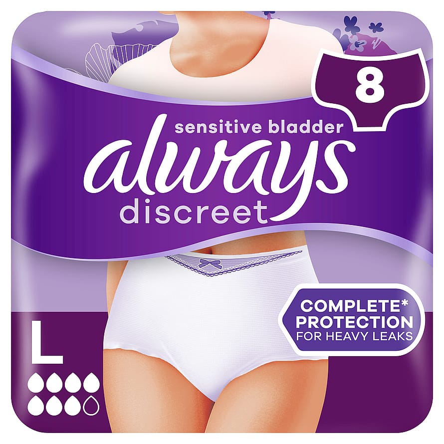 Always Discreet Inkontinenstrusse Plus Large 8 stk