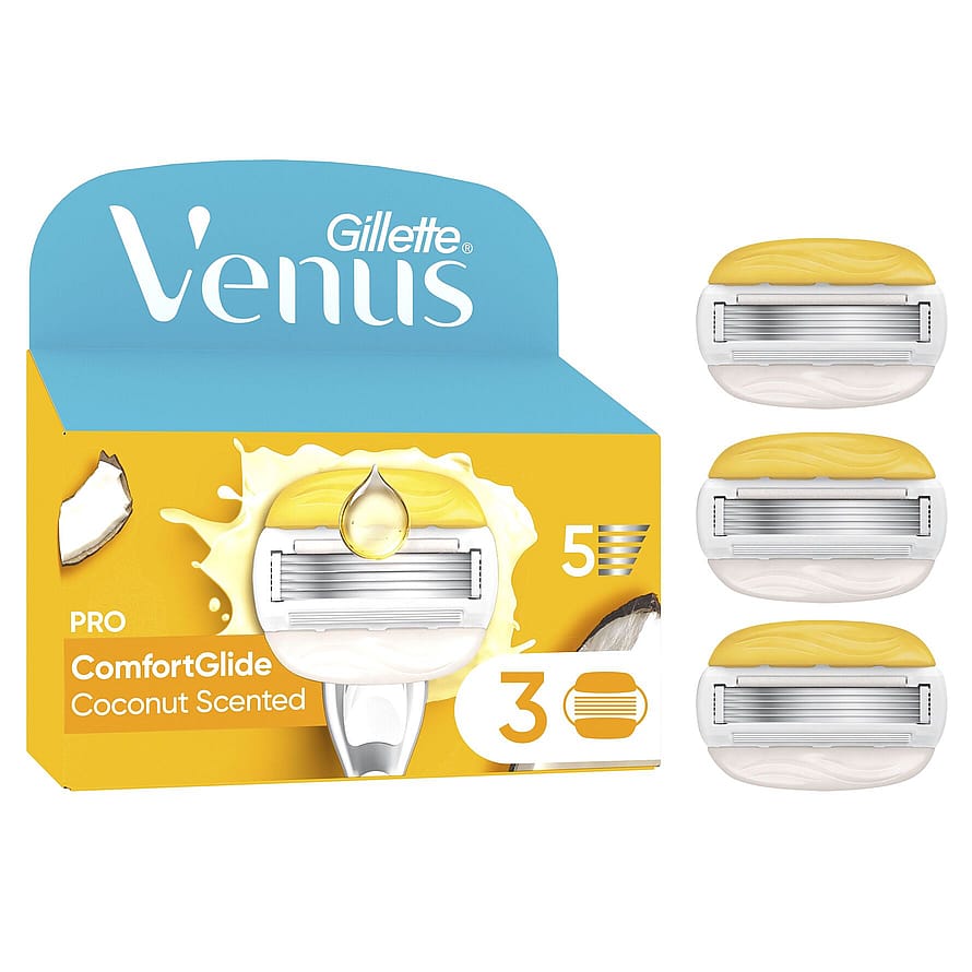 Gillette Venus Pro Comfortglide Coconut Olay Barberblade 3ct