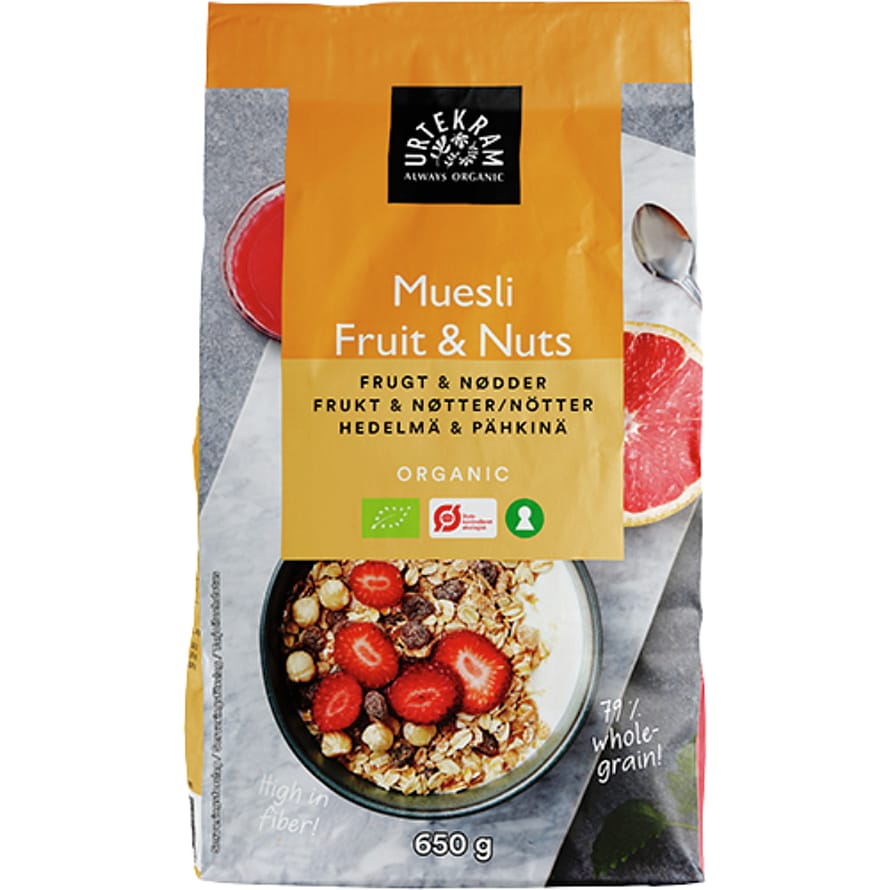 Urtekram Mysli Fruit & Nuts Ø 650 g