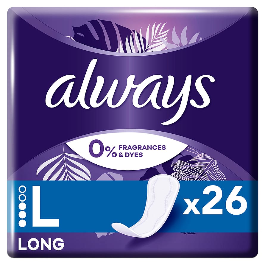 Always Dailies Large 0% Extra Protect Trusseindlæg 26 stk.