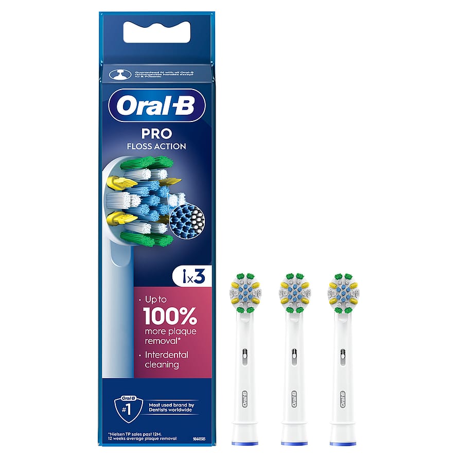 Oral-B Floss Action Børstehoveder 3 stk