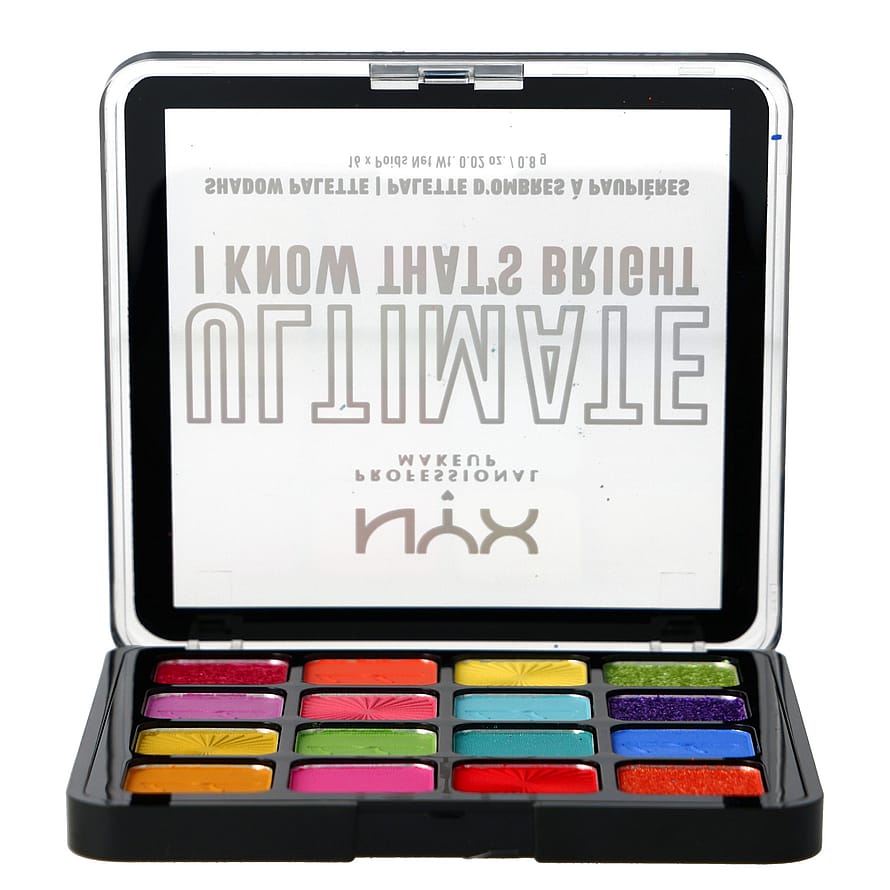 NYX PROFESSIONAL MAKEUP Ultimate Shadow Palette 16-Pan I Know Thats Bright