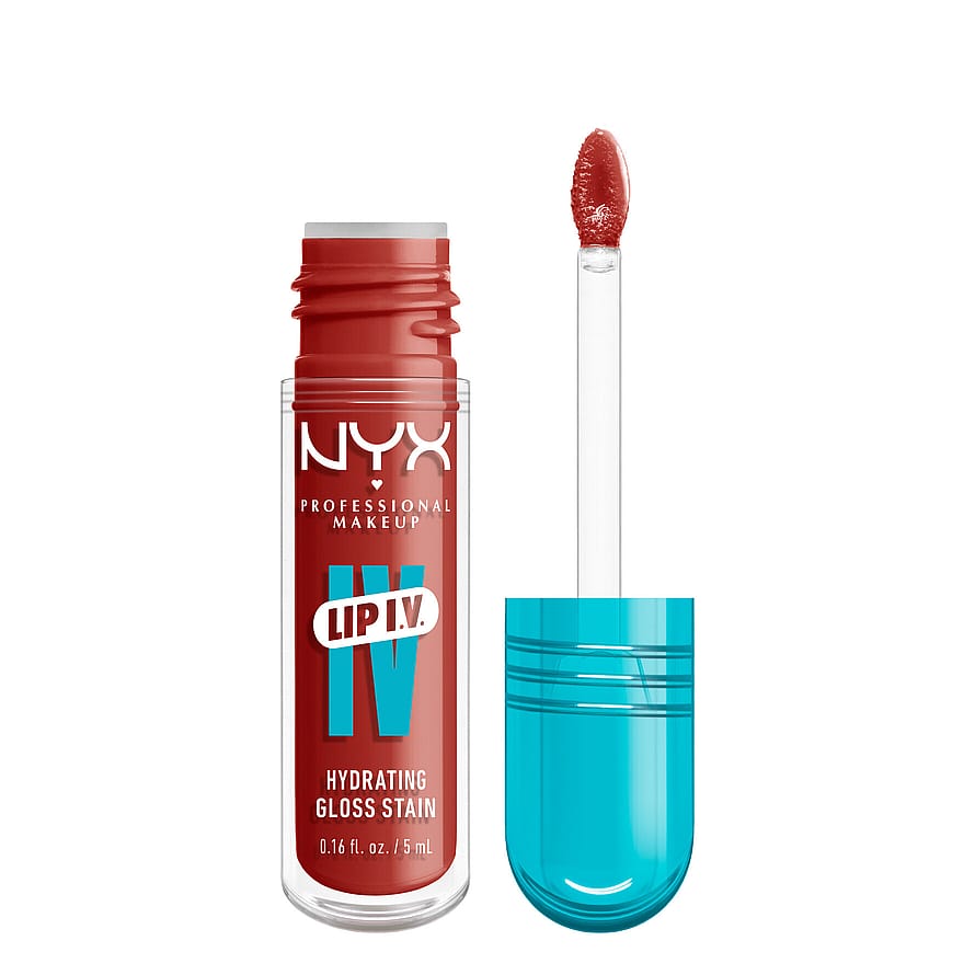 NYX PROFESSIONAL MAKEUP Lip I.V. Hydrating Gloss Stain 12 Burst That Tang!