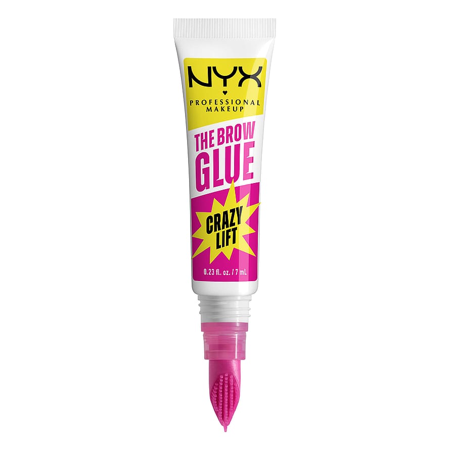 NYX PROFESSIONAL MAKEUP The Brow Glue Crazy Lift Fikserende Bryngel 01 Transparent