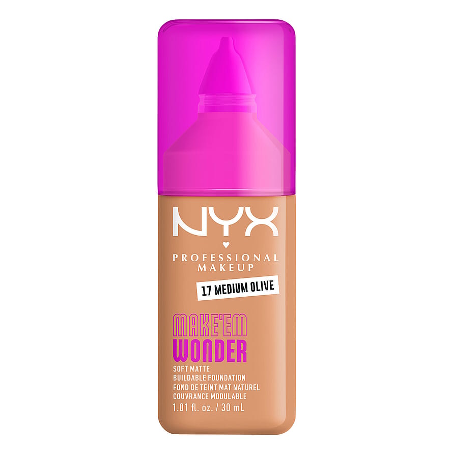 NYX PROFESSIONAL MAKEUP Make Em Wonder Foundation 17 Medium Olive