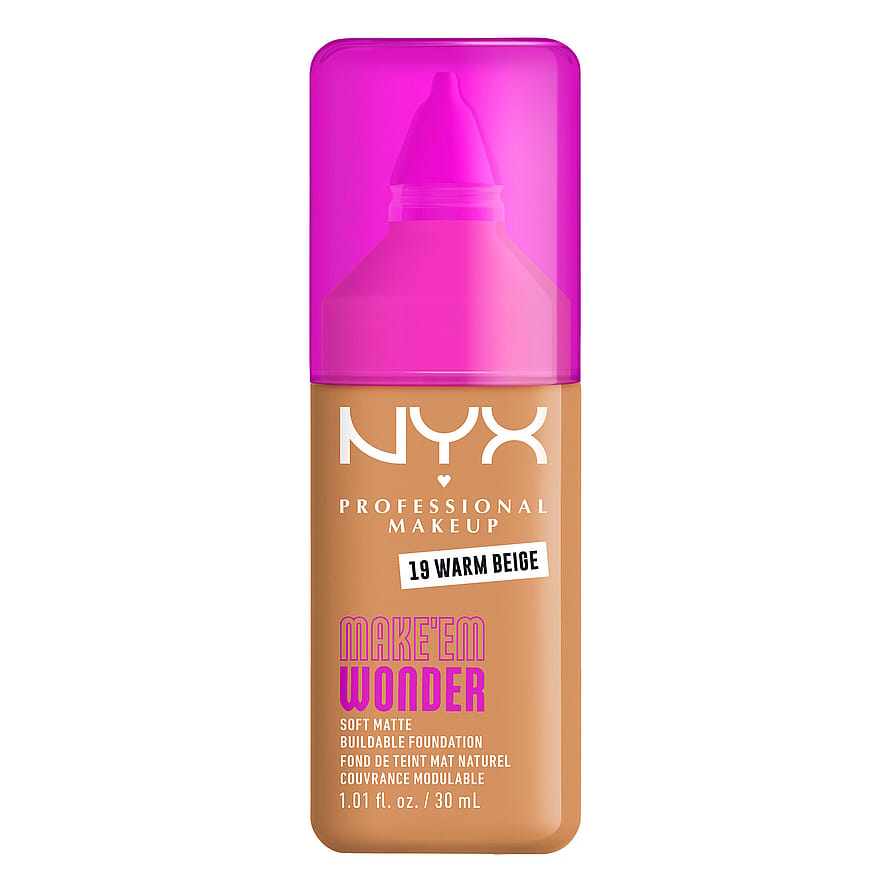 NYX PROFESSIONAL MAKEUP Make Em Wonder Foundation 19 Warm Beige