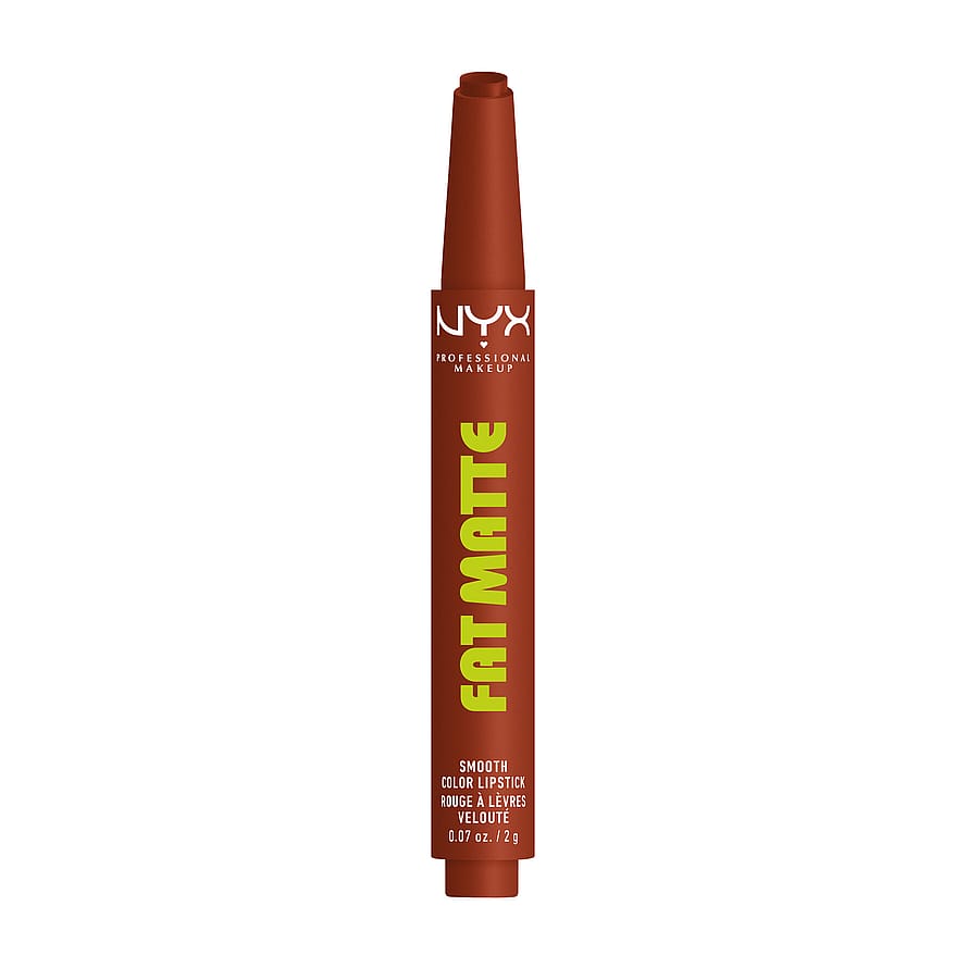 NYX PROFESSIONAL MAKEUP Fat Matte Slick Click Læbepomade 06 Beary Nude