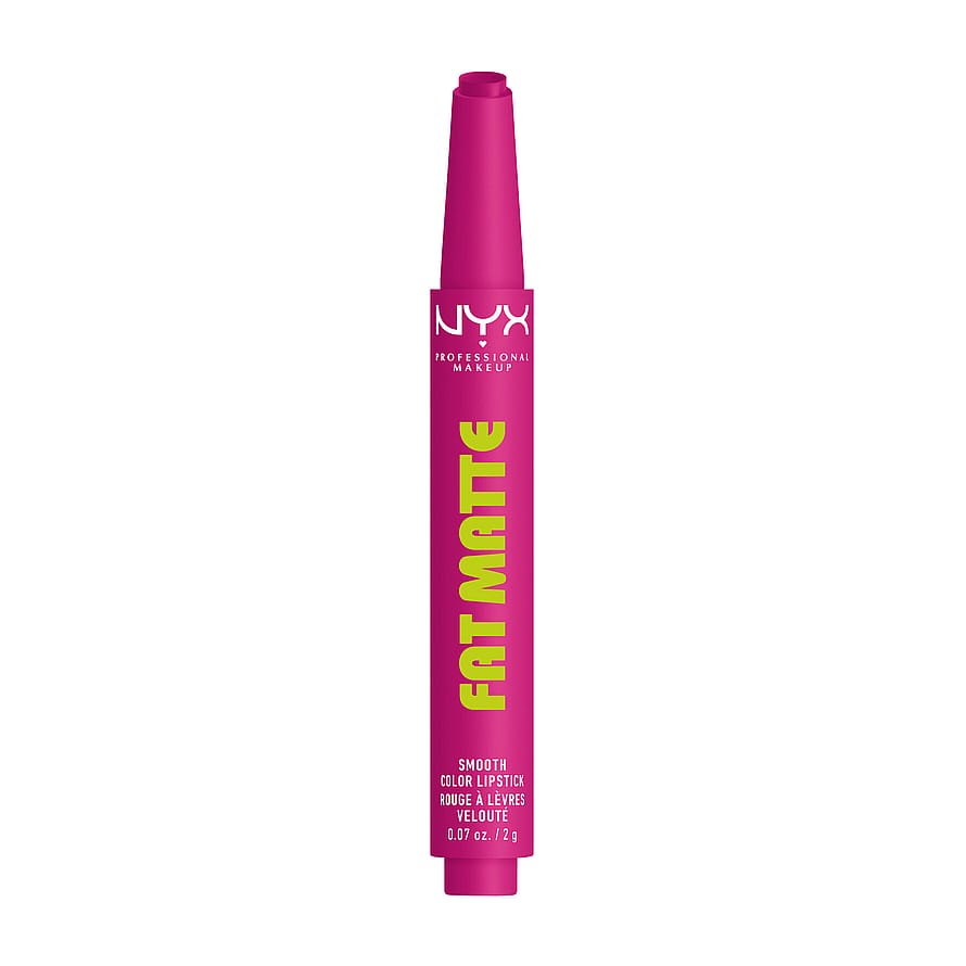 NYX PROFESSIONAL MAKEUP Fat Matte Slick Click Læbepomade 13 Fluffy Fuchsia