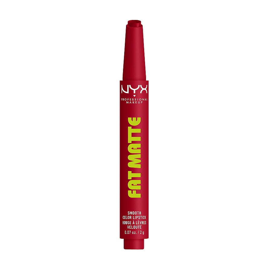 NYX PROFESSIONAL MAKEUP Fat Matte Slick Click Læbepomade 17 Scarlet Snuggles