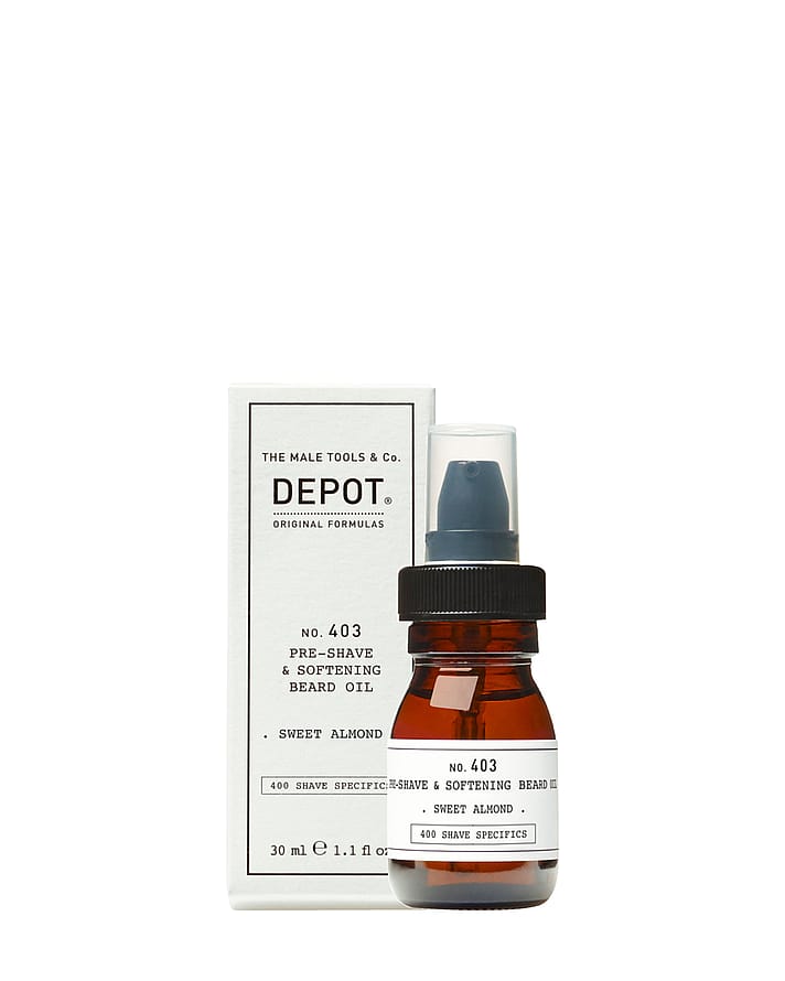 DEPOT Pre-Shave & Softening Beard Oil Black Pebber 30 ml