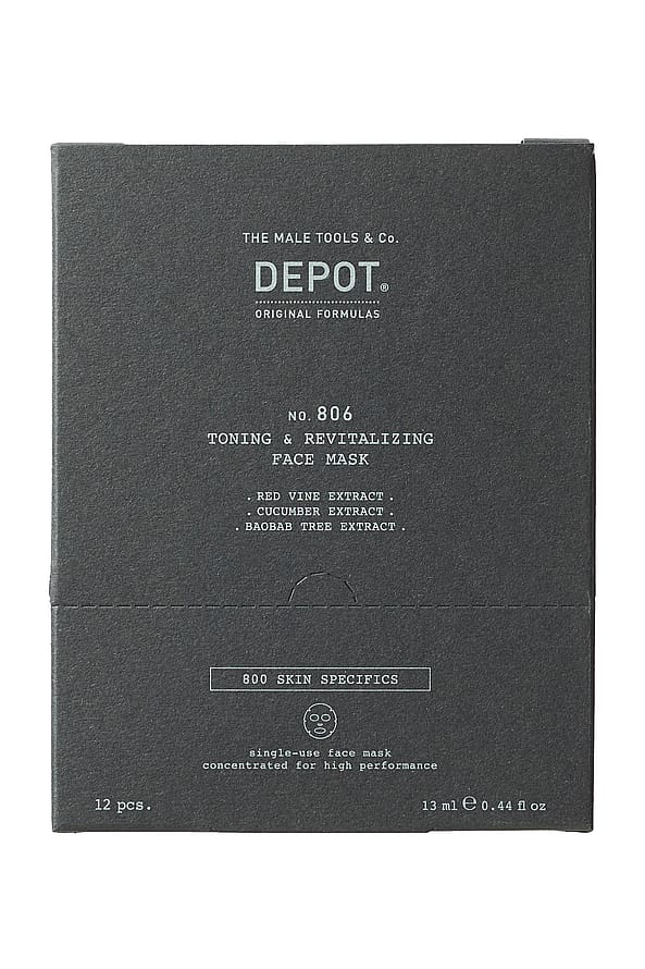 DEPOT Toning & Revitalizing Face Mask 12 stk