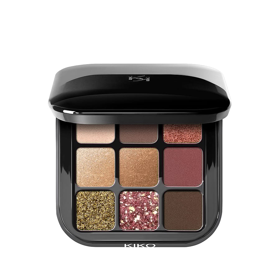 Kiko Milano Glamour Multi Finish Eyeshadow Palette 03 Burgundy Notes