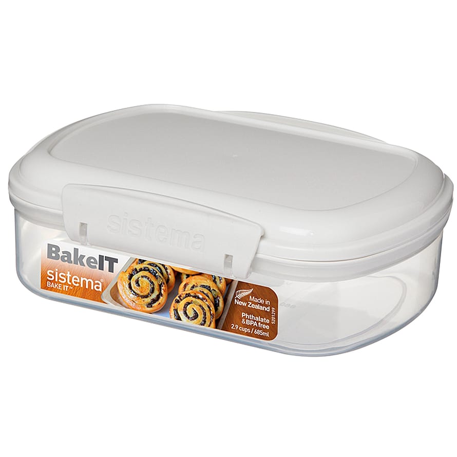 Sistema Opbevaringsboks Bakery Hvid 675 ml
