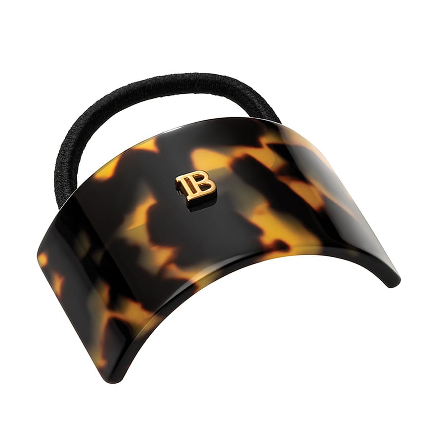 BALMAIN PARIS Hair Couture Cellulose Acetate Elastique Pour Cheveux Tortoise Shell