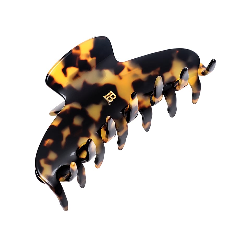 BALMAIN PARIS Hair Couture Cellulose Acetate Pince à cheveux Tortoise Shell, Large