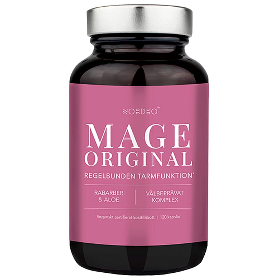 Nordbo Mage Vegansk 120 kaps.