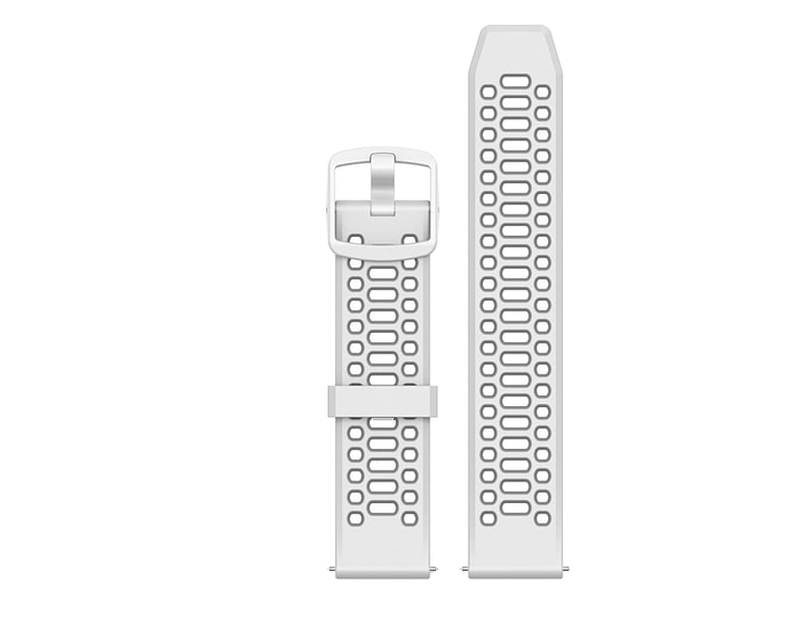 COROS Acc Band Pace 2/Apex Ur-rem Silikone White 42mm