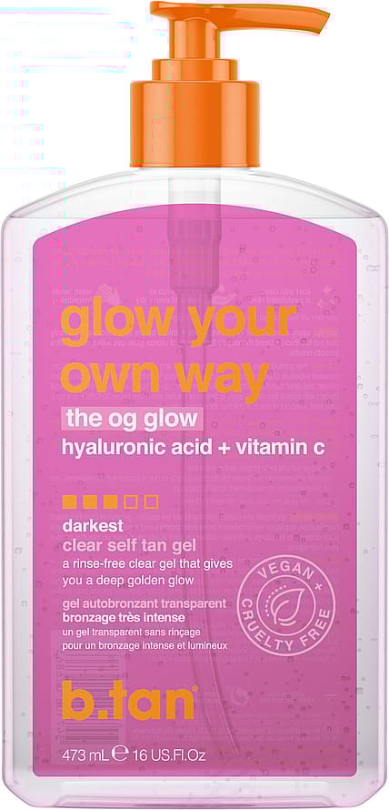 b.tan Glow Your Own Way Clear Self Tan Gel The OG Glow 473 ml