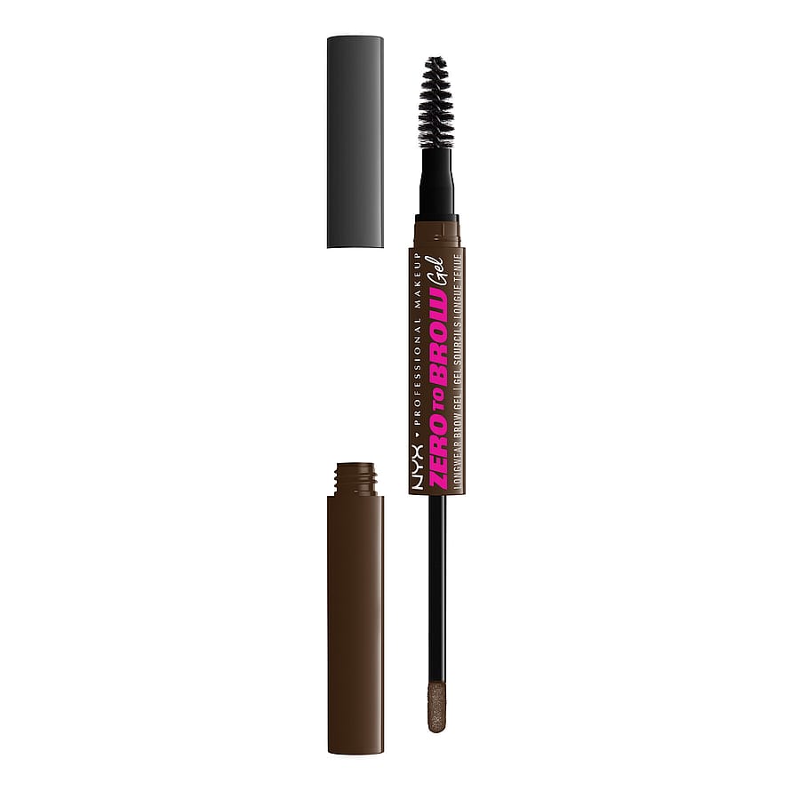 NYX PROFESSIONAL MAKEUP Zero To Brow Longwear Brow Gel 7 Espresso