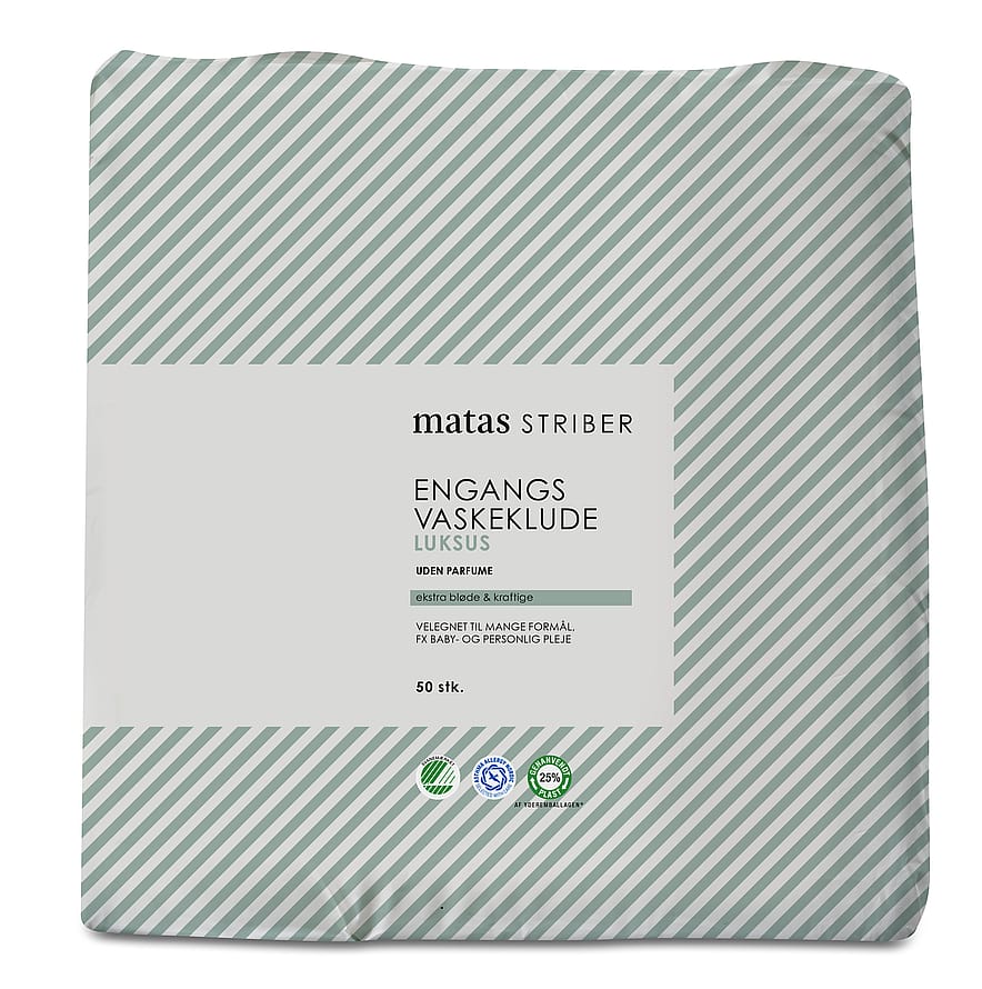 Matas Striber Engangsvaskeklude Luksus Uden Parfume Luksus Uden Parfume 50 stk