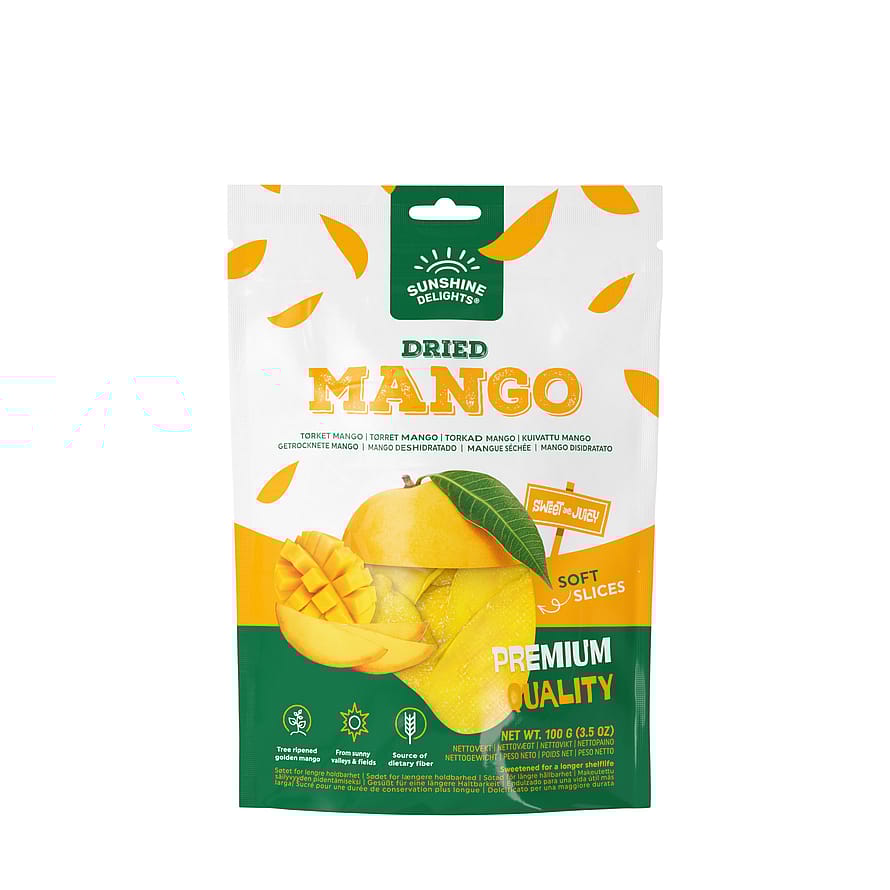 Sunshine Delights Tørret Frugt Mango 100 g