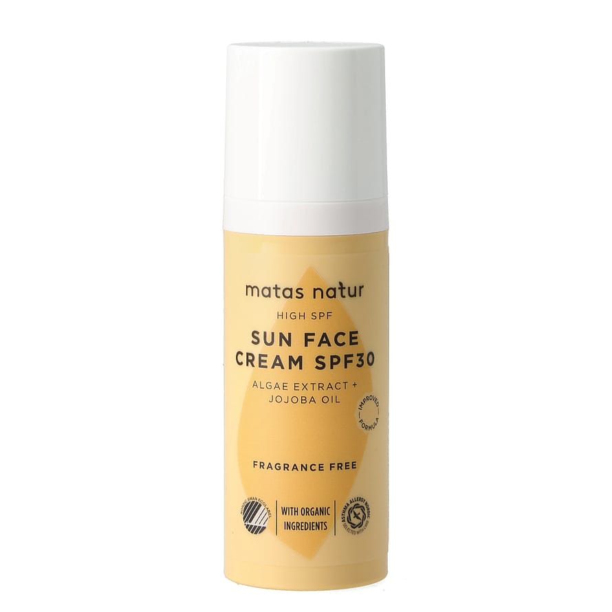 Matas Natur Sun Face Cream SPF 30 Uden Parfume 50 ml