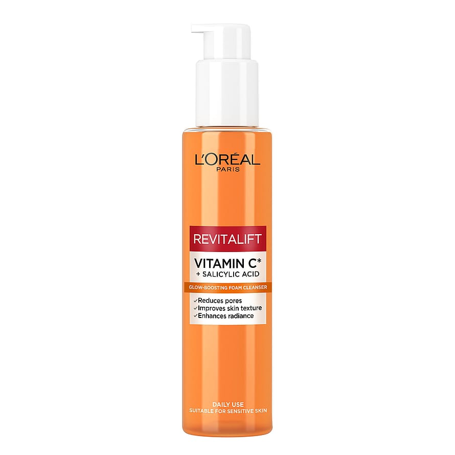 L'Oréal Paris Revitalift Vitamin C + Salicylic Acid Glow-Boosting Foam Cleanser 150 ml