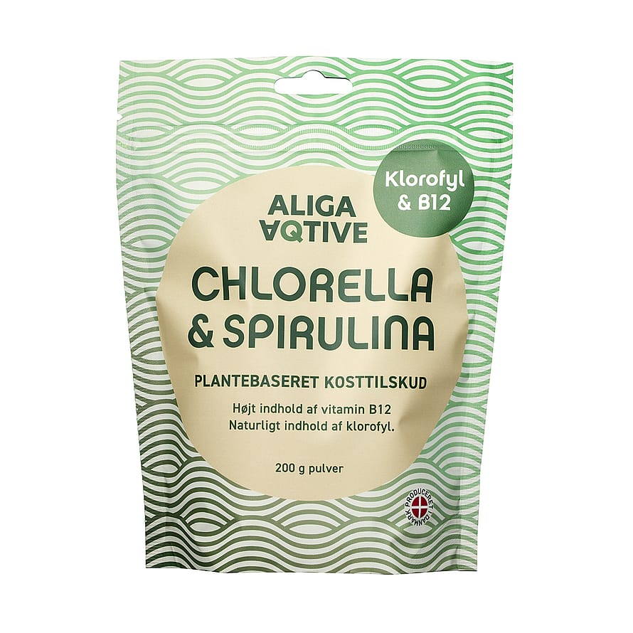 Aliga Aqtive Chlorella og Spirulina 200 g