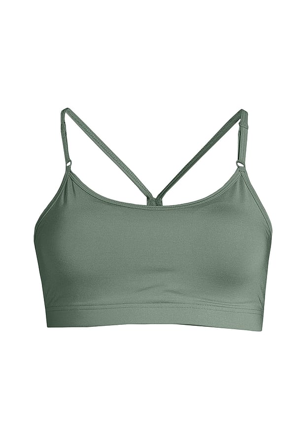 Casall Strappy Sports Bra Dusty Green S