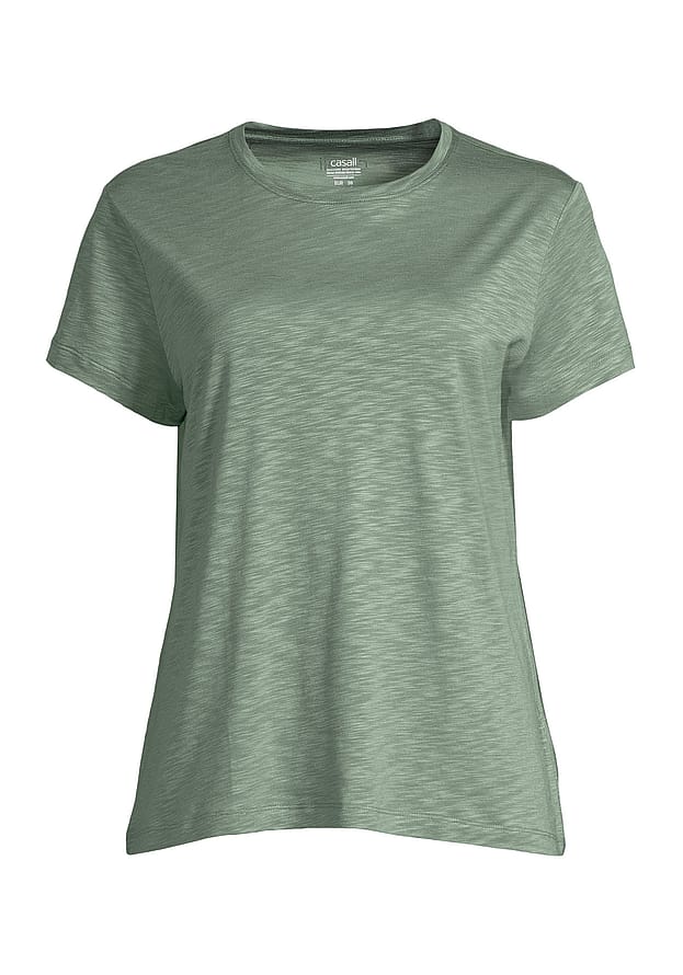 Casall Soft Texture Tee Dusty Green 36