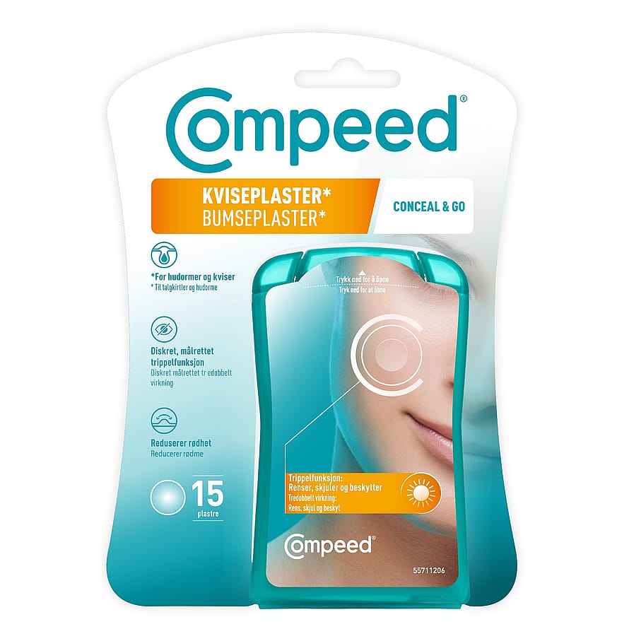 Compeed Bumseplaster Conceal & Go 15 stk