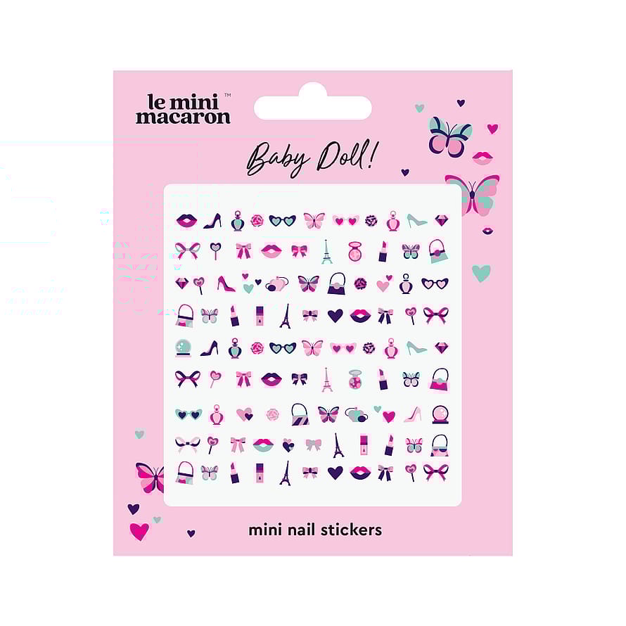 Le mini macaron Mini Nail Art Stickers Baby Doll