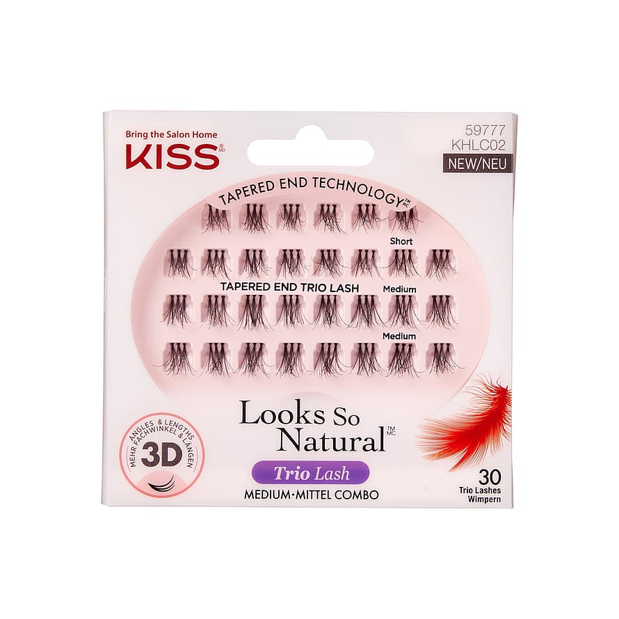 Kiss Look So Natural Trio Lash Medium