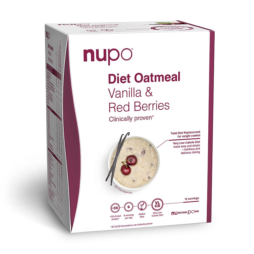 Nupo Diet Oatmeal Vanilla Red Berries 12 port.