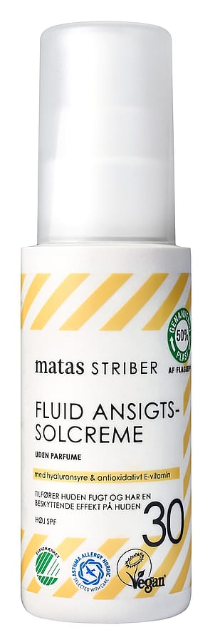 Matas Striber Fluid Ansigtssolcreme SPF 30 Uden Parfume 50 ml