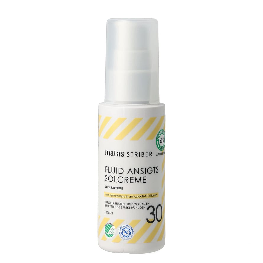 Matas Striber Fluid Ansigtssolcreme SPF 30 Uden Parfume 50 ml
