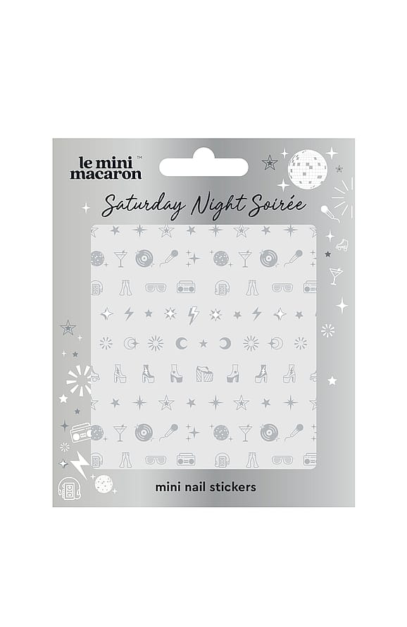 Le mini macaron Mini Nail Art Stickers Saturday Night Soirée