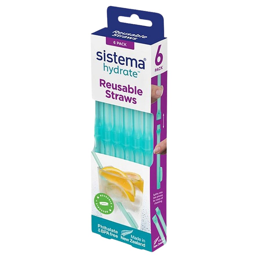 Sistema Genanvendelige Sugerør 6 Pack