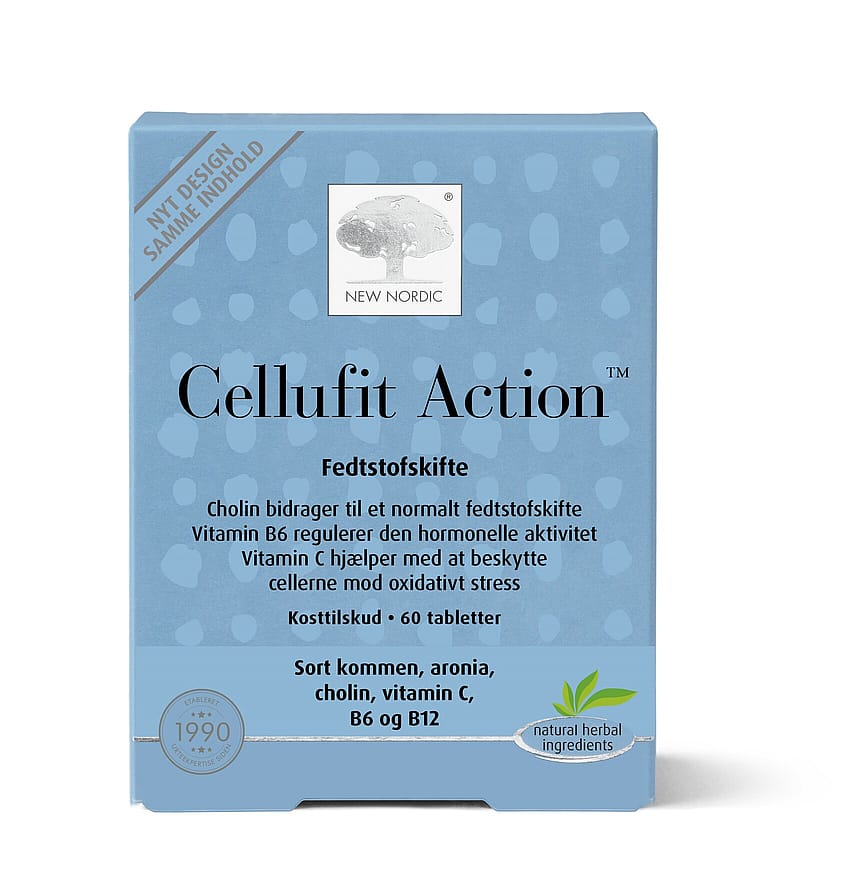 New Nordic Cellufit Action Kosttilskud 60 tabl.